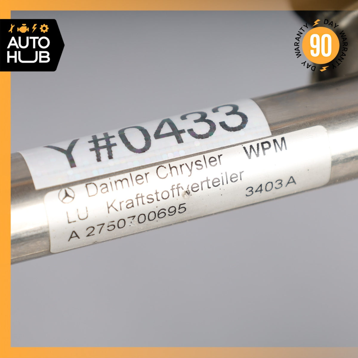 03-14 Mercedes W221 S600 CL600 S65 AMG M275 Fuel Injector Rail 2750700695 OEM - photo 12