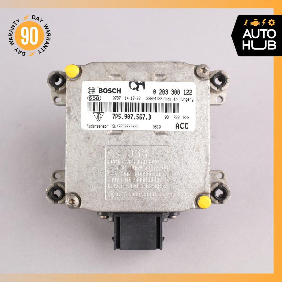 15-18 Porsche Cayenne 958 Adaptive Cruise Distance Sensor Radar 7P5907567D OEM - photo 8