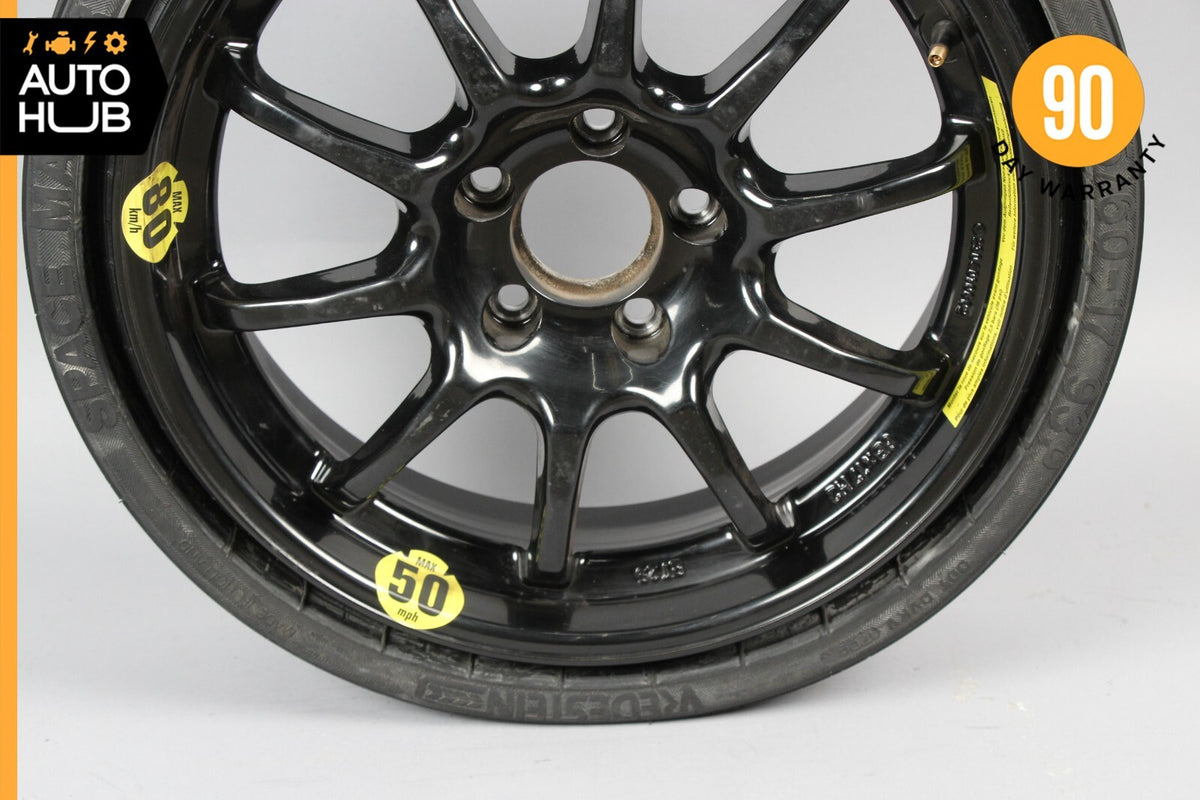 Mercedes R230 SL500 SL550 Emergency Spare Tire Wheel Donut Rim 17" 17 OEM 68k - photo 3