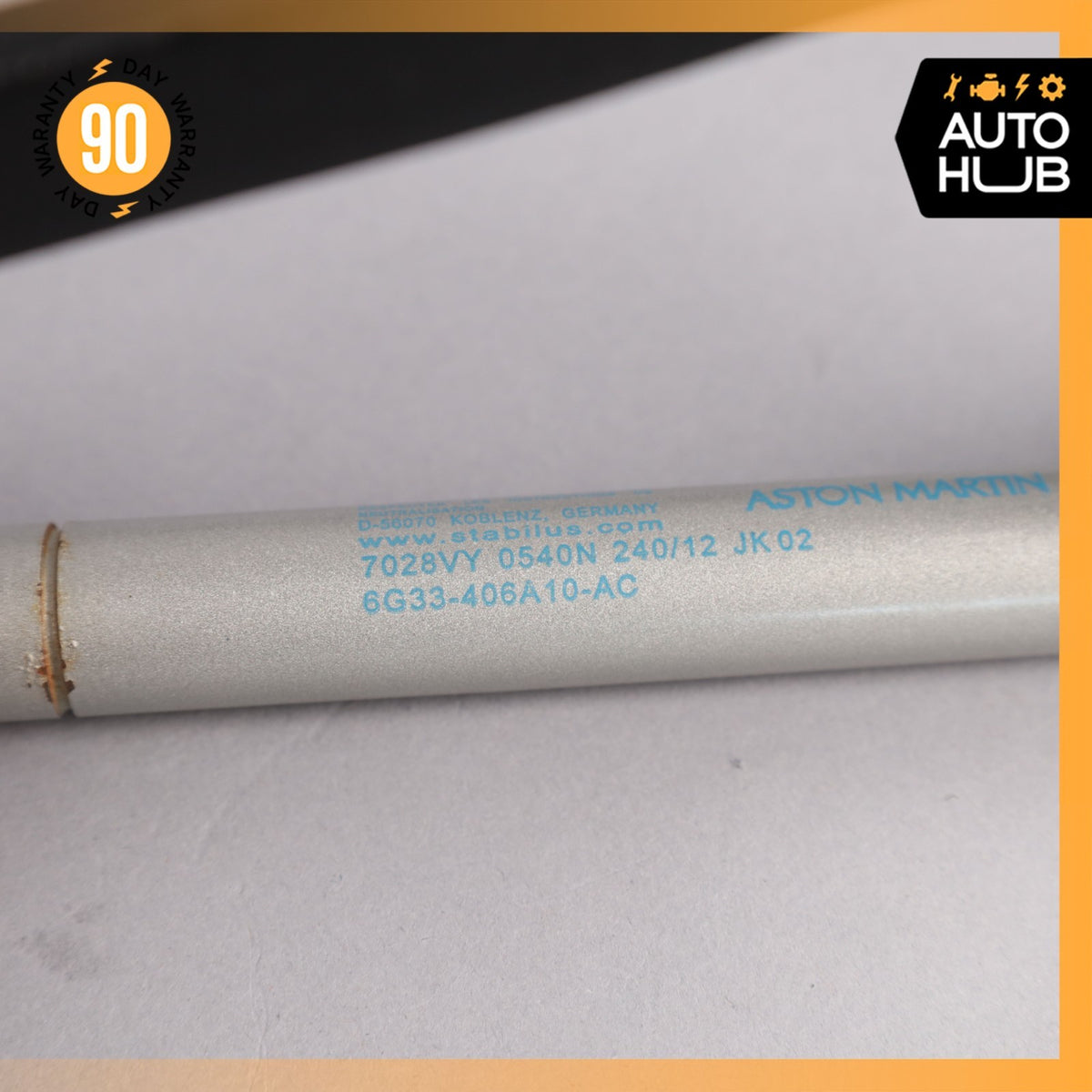 Aston Martin V8 Vantage Trunk Lid Shock Lift Support Strut w/ Brackets Set OEM - photo 10