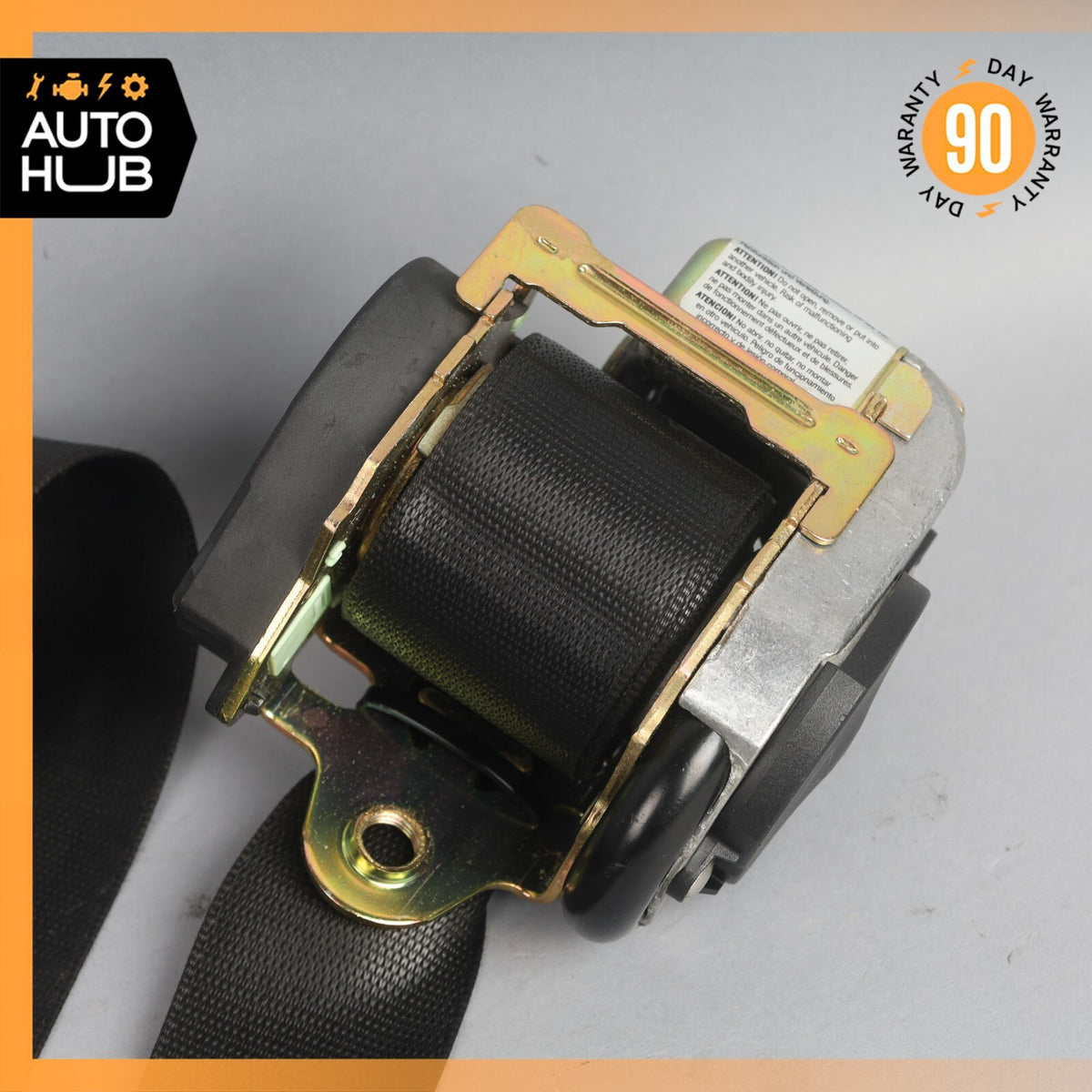 99-04 Mercedes R170 SLK230 SLK320 SLK32 Left Driver Seat Belt Seatbelt Black OEM - photo 2