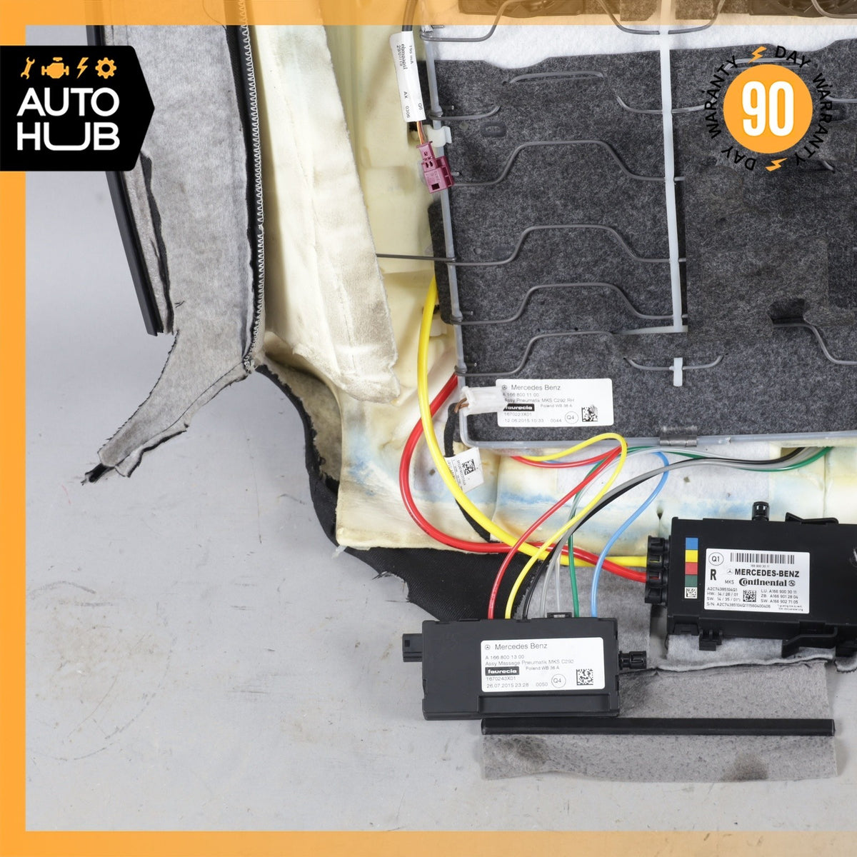 12-16 Mercedes X166 GL350 ML63 Front Right Top Upper Seat Cushion Designo OEM - photo 14