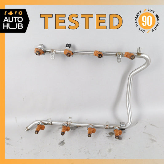 01-06 Mercedes R230 SL500 S500 E500 Fuel Injection Rail Line w/ Injectors OEM - photo 1
