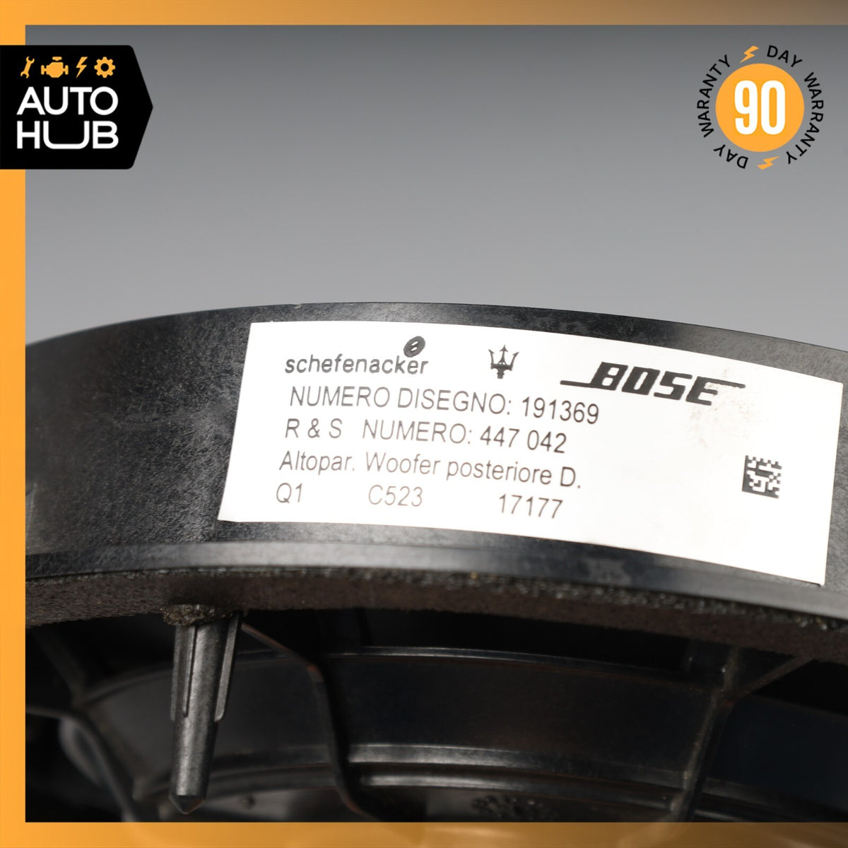 03-13 Maserati Quattroporte M139 Audio Sound Speaker Rear Right or Left Side OEM - photo 12
