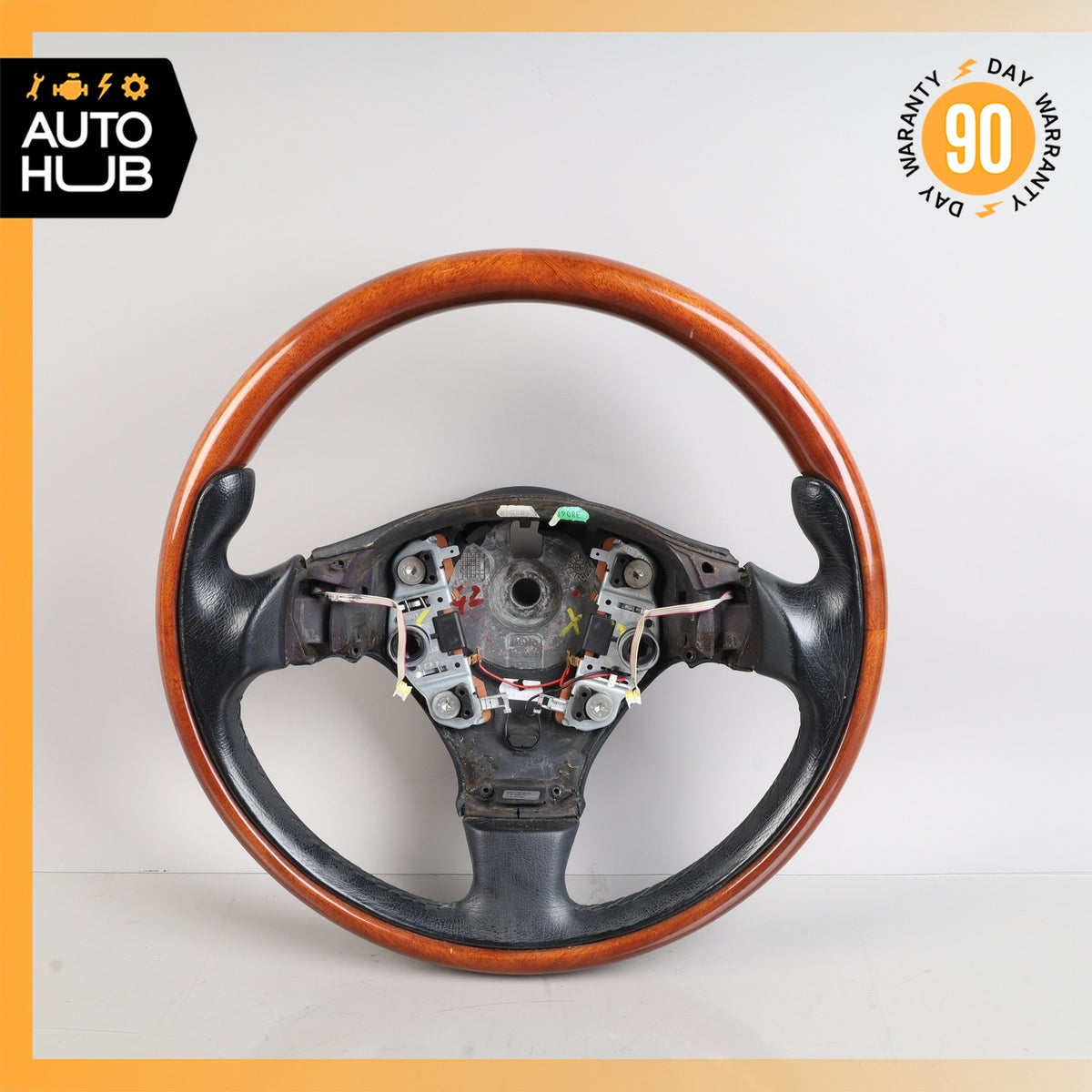 03-13 Maserati Quattroporte M139 Steering Wheel Mahogany Wood Black OEM 84k - photo 2