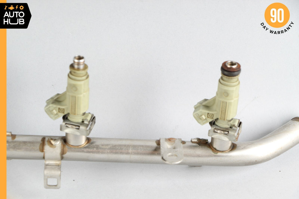 00-06 Mercedes R230 SL500 CLK430 E500 Fuel Injector Rail W/ Injectors 1130700095 - photo 4