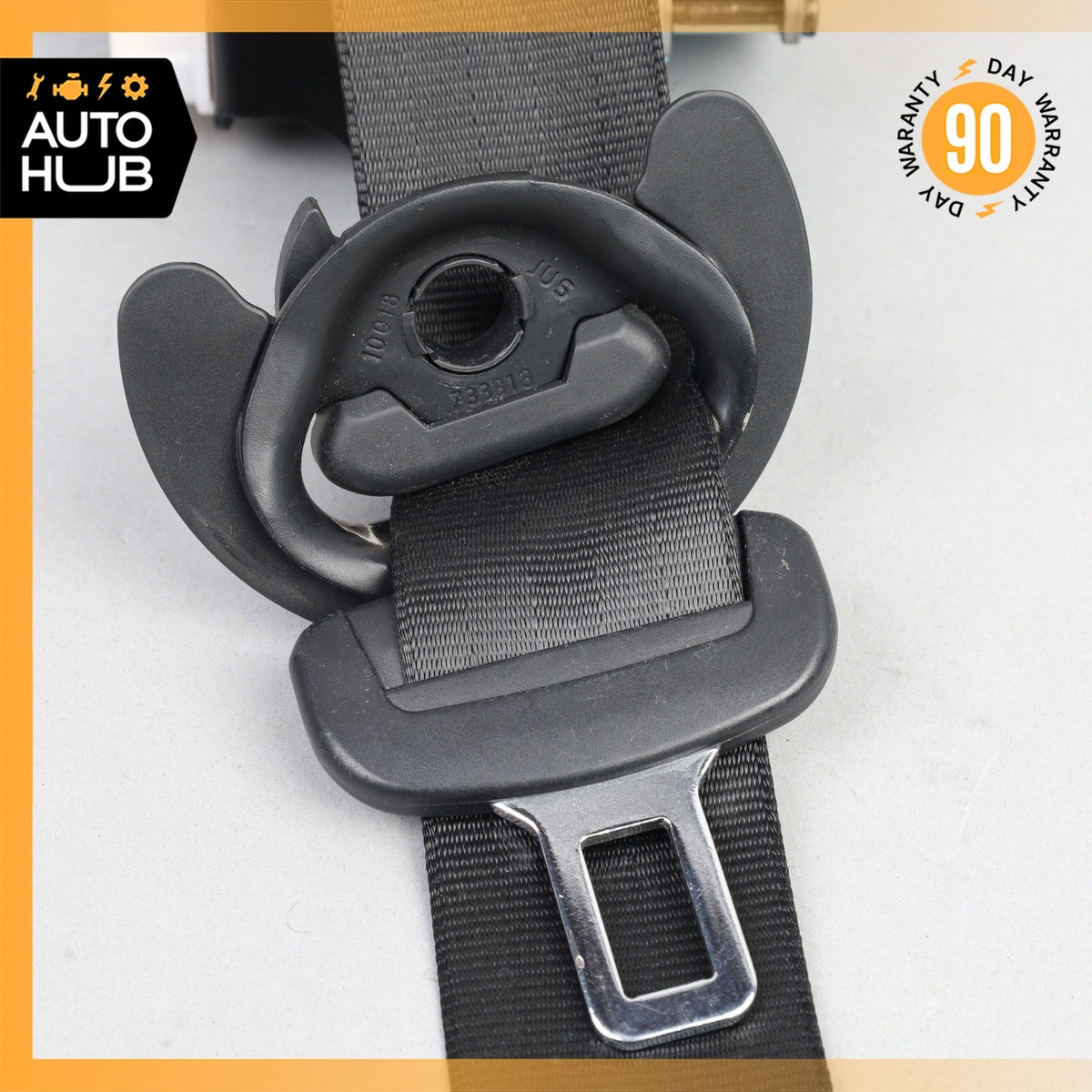 11-18 Porsche Cayenne 958 Front Left Driver Side Seat Belt Black OEM - photo 5