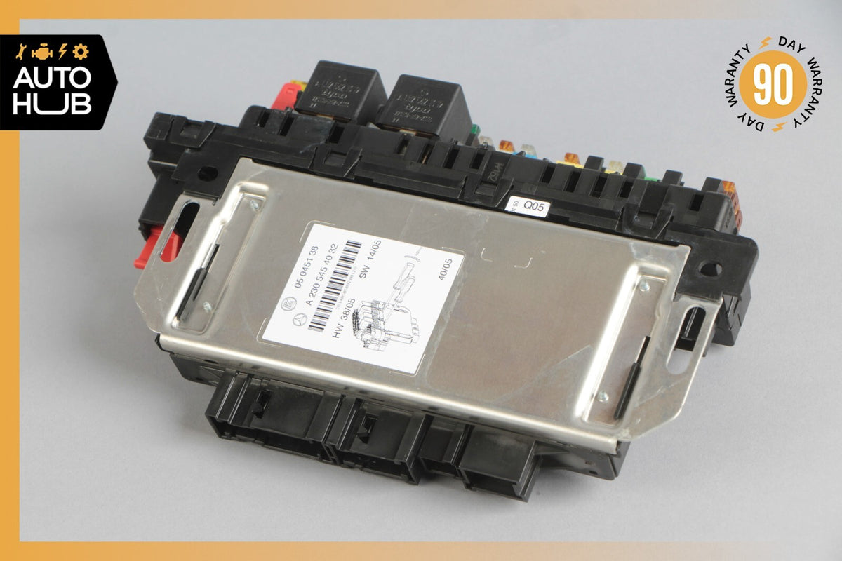 03-12 Mercedes R230 SL500 SL55 AMG SL550 Rear SAM Fuse Box Relay Module OEM - photo 1