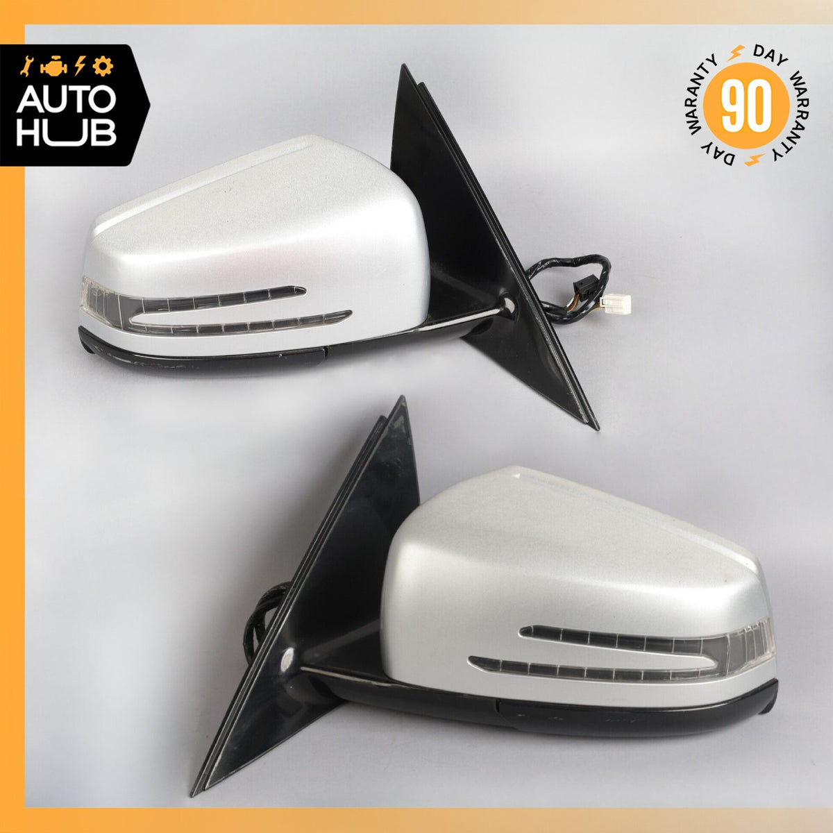 07-09 Mercedes W221 S63 Right & Left Side Rear View Door Mirrors Set Aftermarket - photo 1