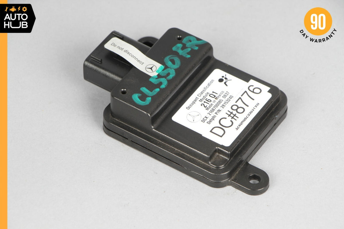 07-10 Mercedes W216 CL550 CL600 Seat Occupancy Module Right Passenger 2168700085 - photo 2