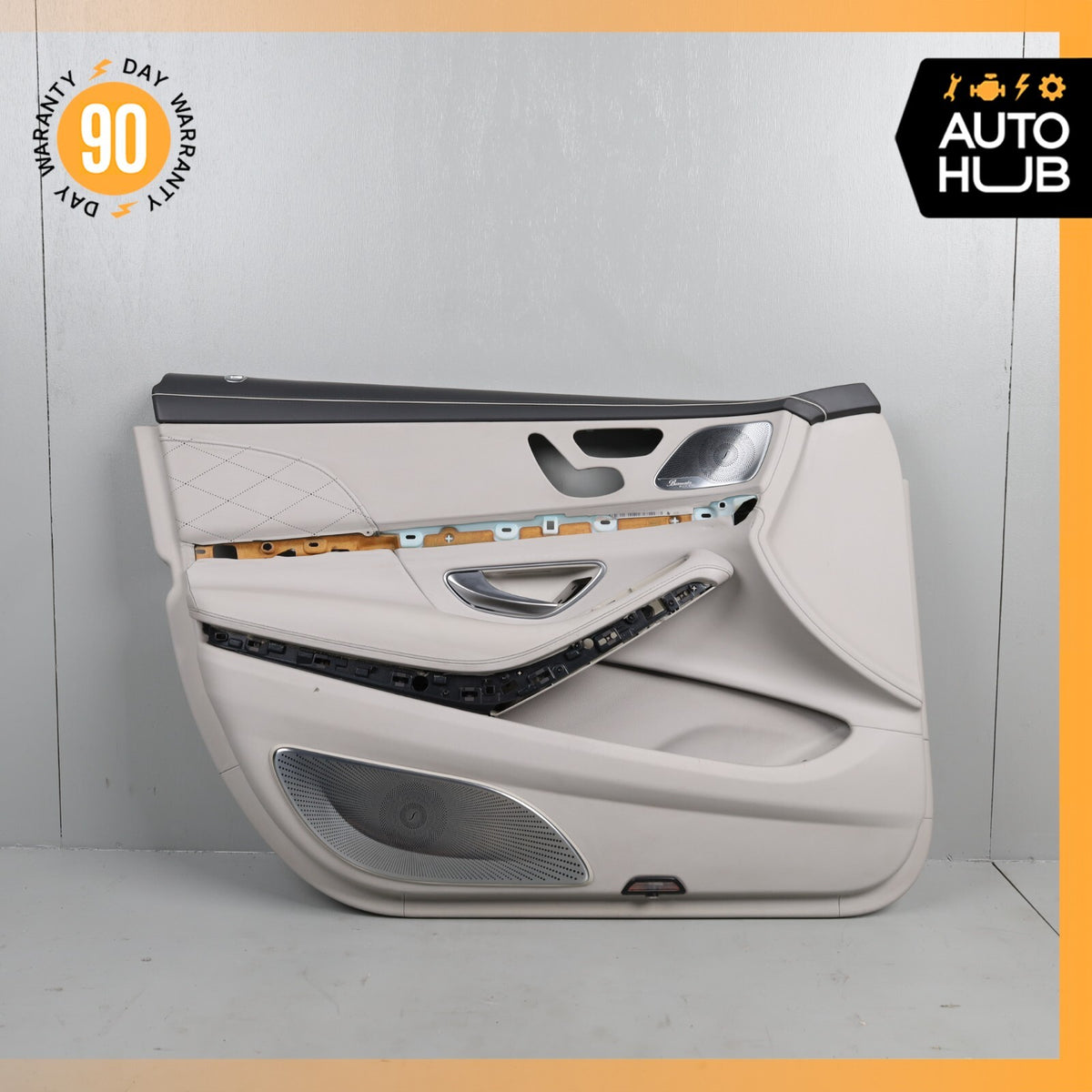 15-17 Mercedes W222 S600 S65 AMG Front Left Side Door Panel Designo White OEM - photo 1