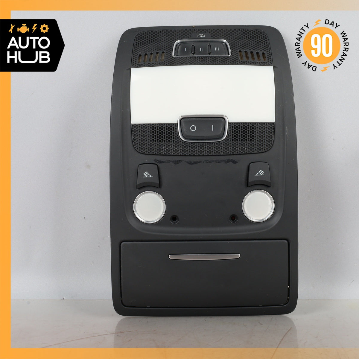 09-12 Audi 8R Q5 Front Roof Console Dome Light Lamp Black OEM - photo 2