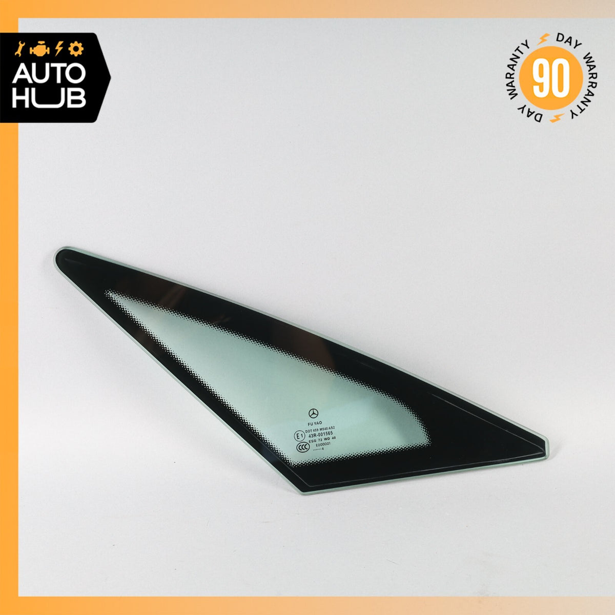 10-17 Mercedes W207 E350 E400 Coupe Rear Left Driver Quarter Window Glass OEM - photo 1