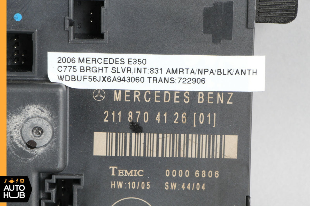 03-09 Mercedes W211 E350 E500 E550 Door Control Module Rear Right Side OEM - photo 6