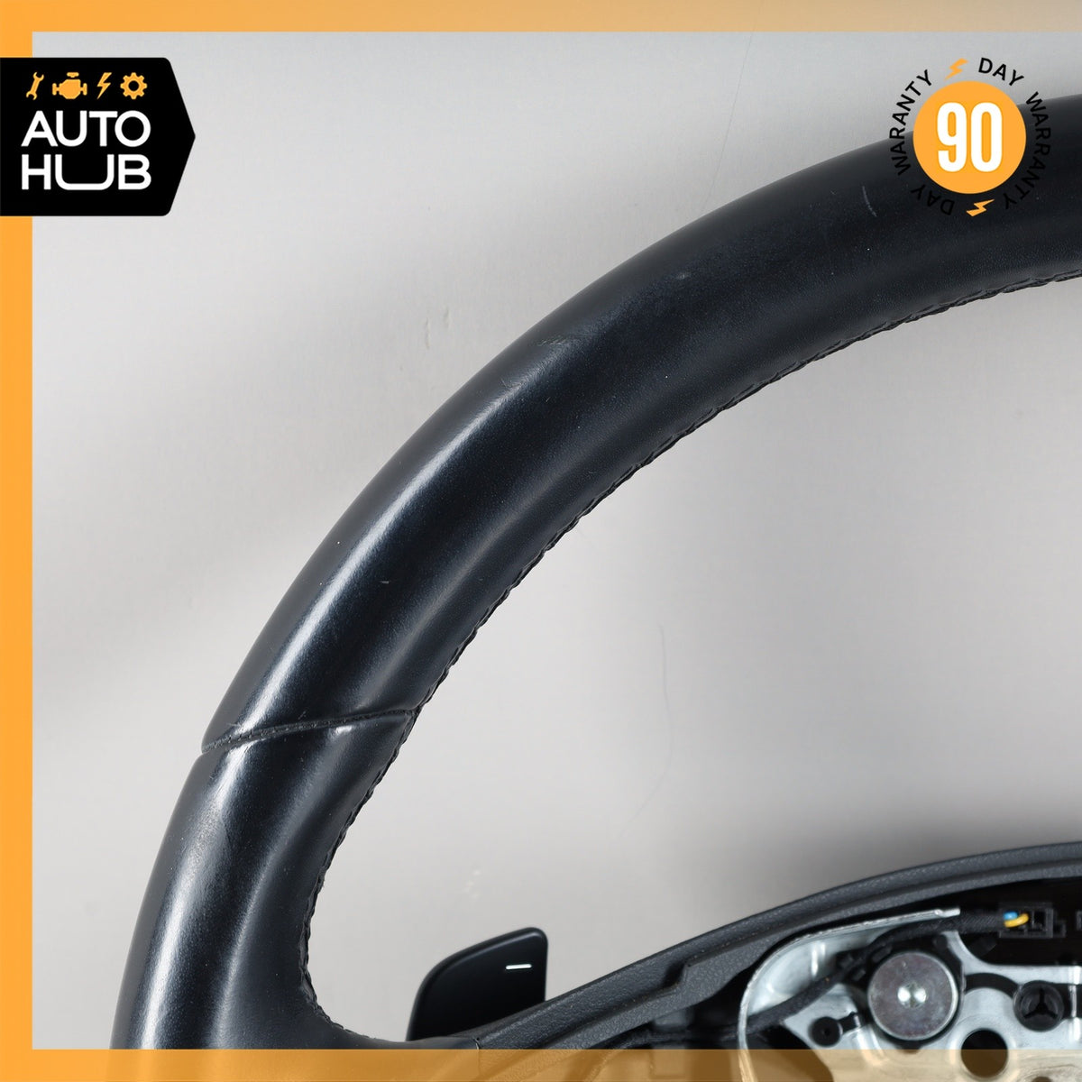 10-13 Mercedes W212 E350 E550 E400 Steering Wheel w/ Paddle Shifters Black OEM - photo 4