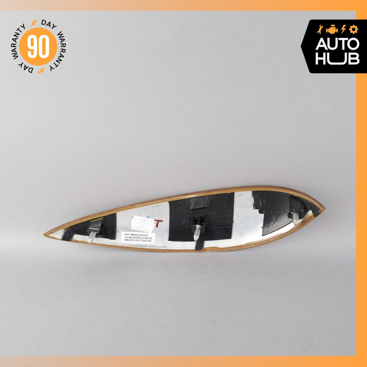 04-10 BMW E64 650i Rear Left Side Interior Door Molding Trim Wood OEM 71k - photo 5