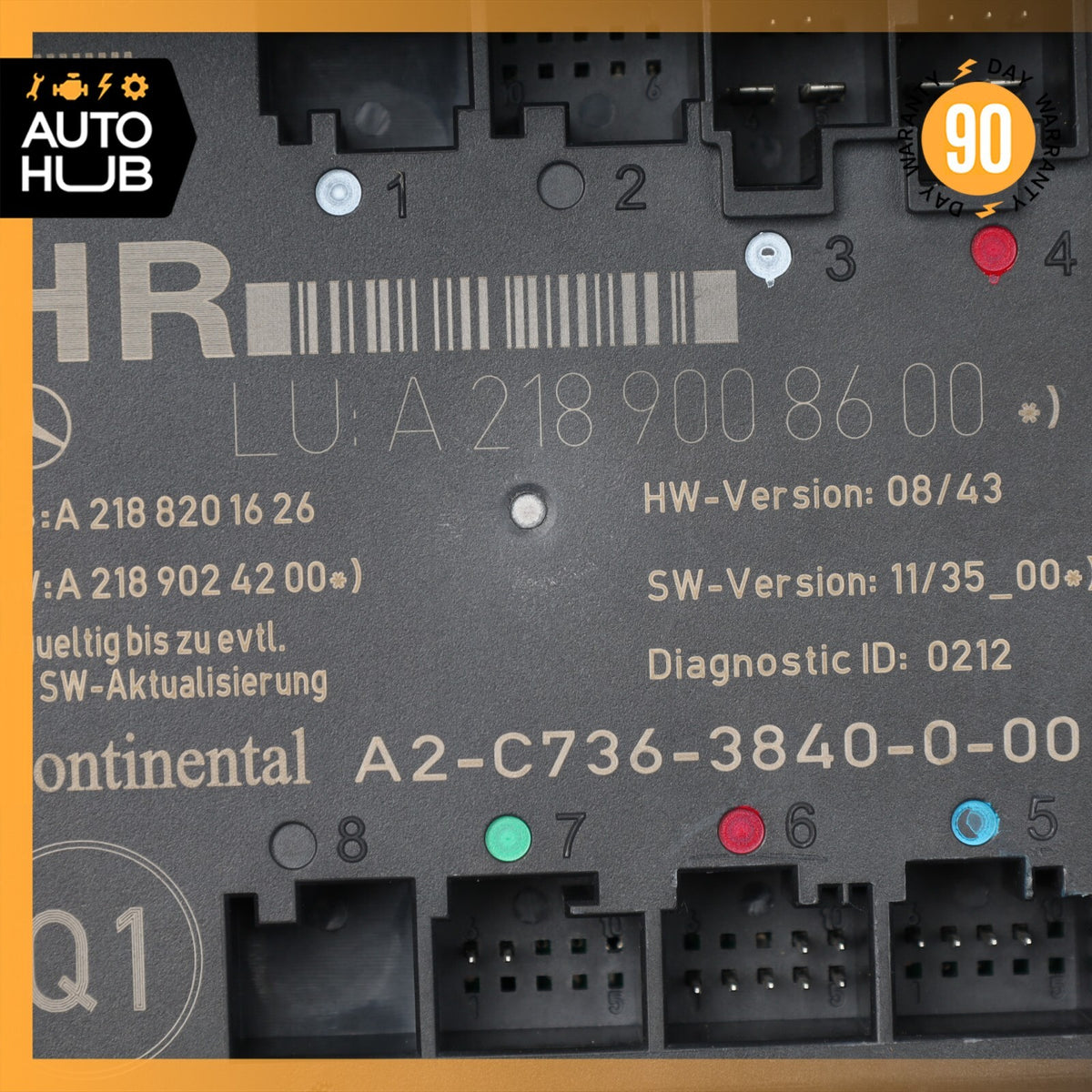 08-18 Mercedes W212 E400 CLS63 AMG E550 Rear Right Side Door Control Module OEM - photo 7