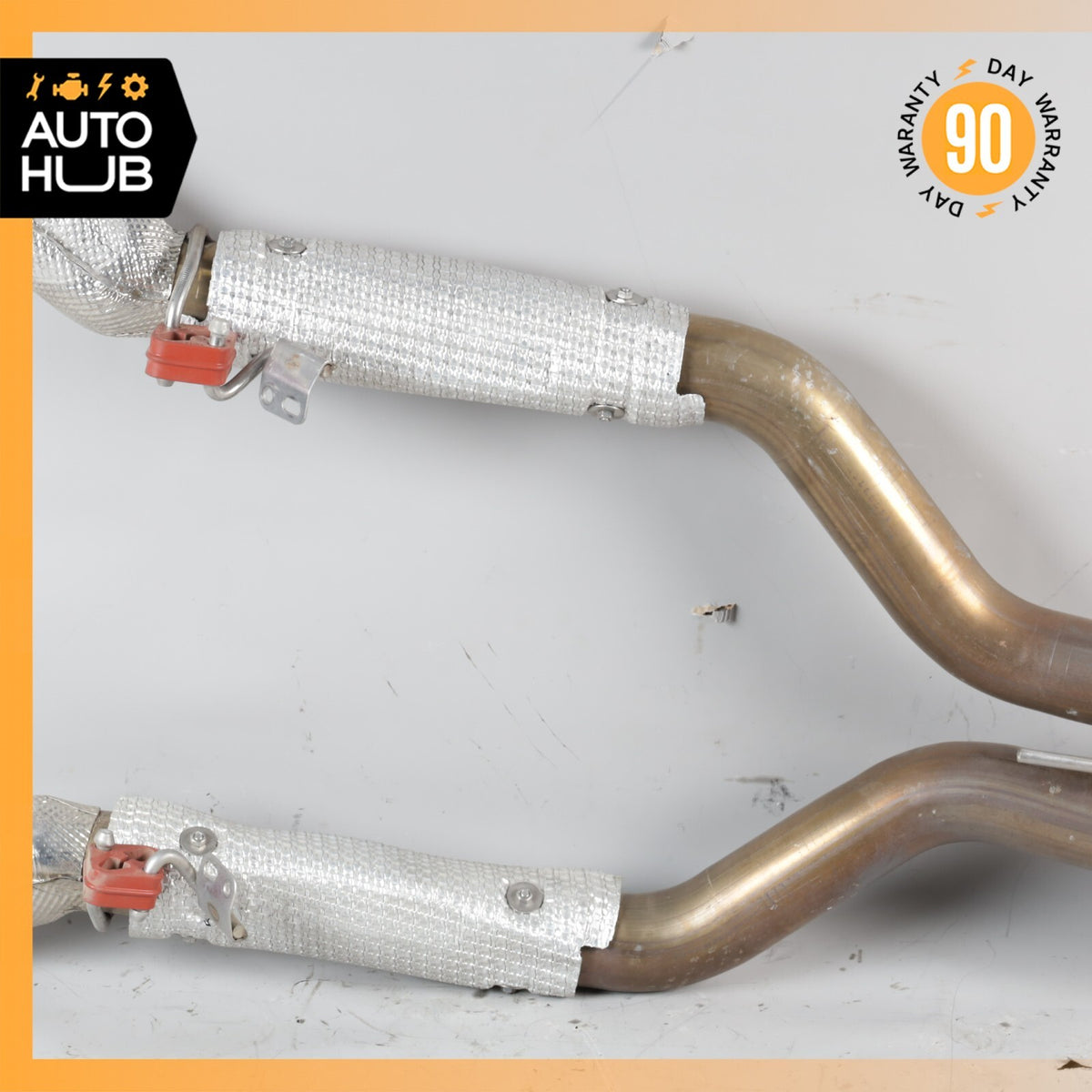 18-23 Aston Martin DB11 4.0L V8 Engine Center Exhaust Cross Pipe OEM - photo 19