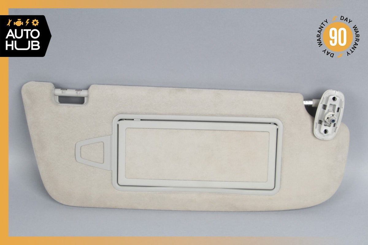 Mercedes W221 S600 CL550 Right Side Sun Visor Shade Sunvisor Gray Suede OEM - photo 3