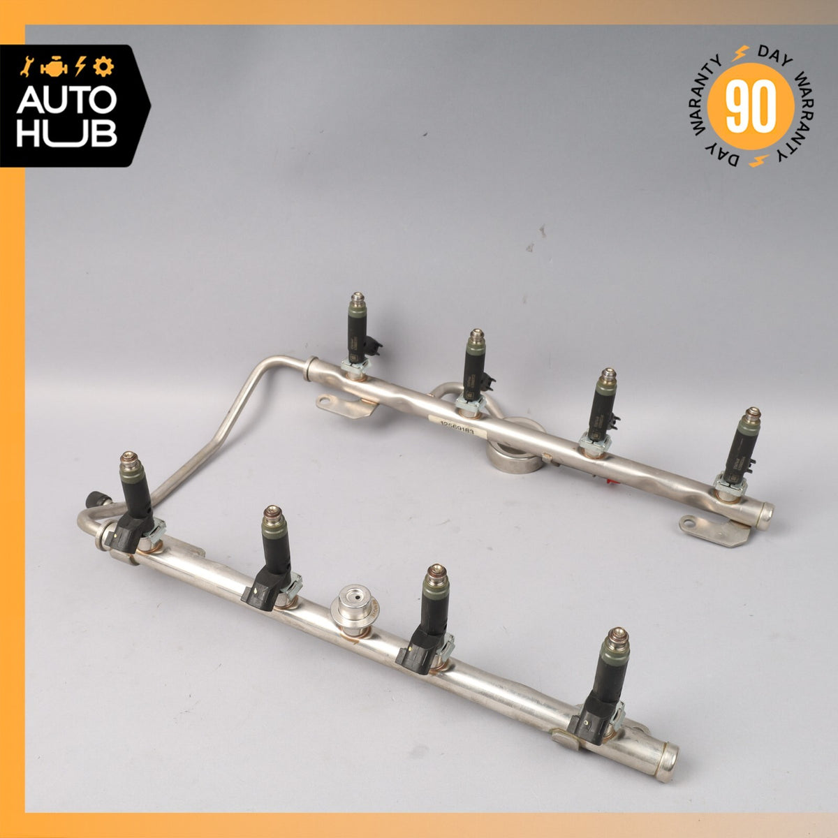 04-06 Cadillac XLR 4.6L V8 Fuel Injection Rail Line w/ Injectors OEM 69k - photo 1