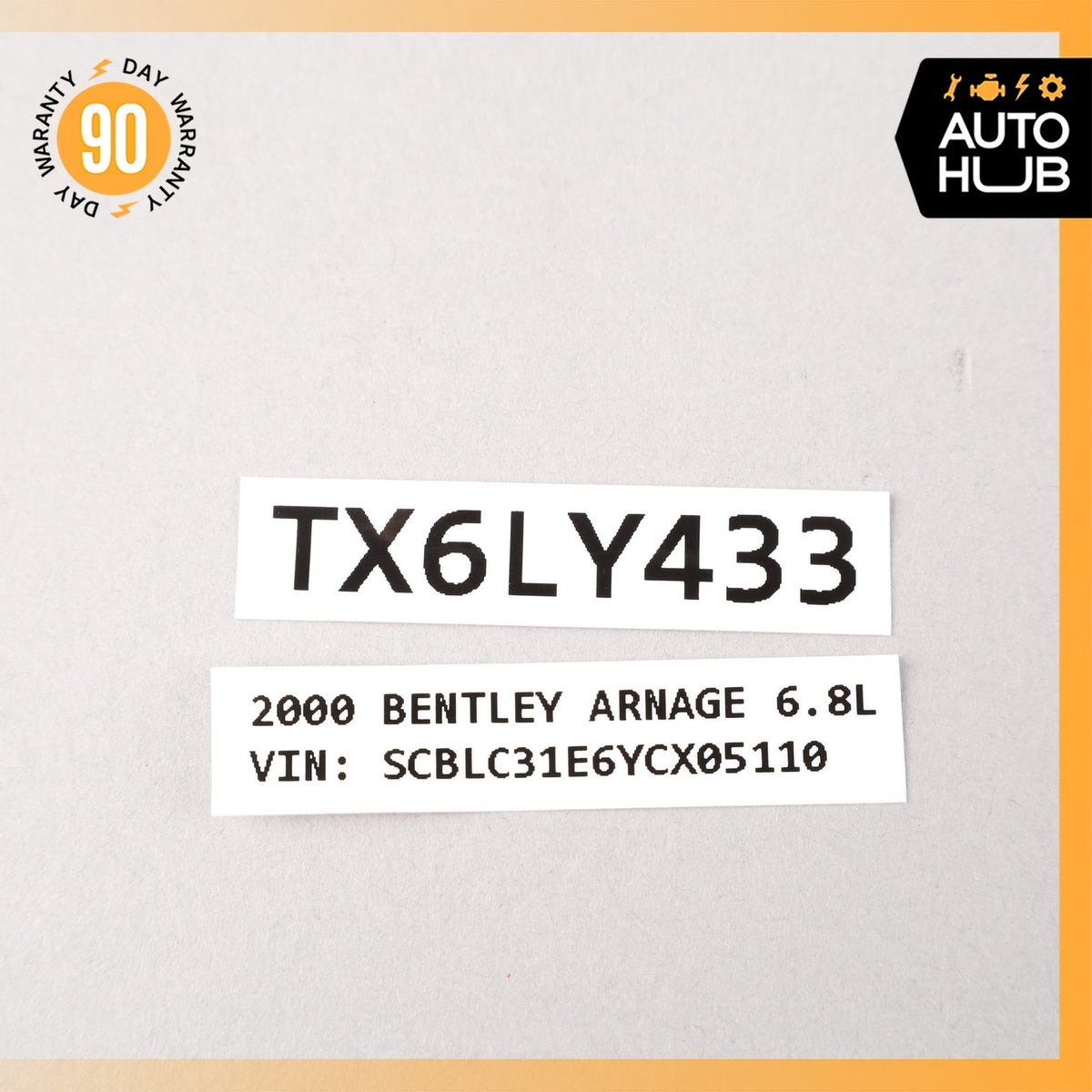 Bentley Arnage RR Seraph Rear Right Quarter Vanity Glass Mirror Cover Pad OEM - photo 9