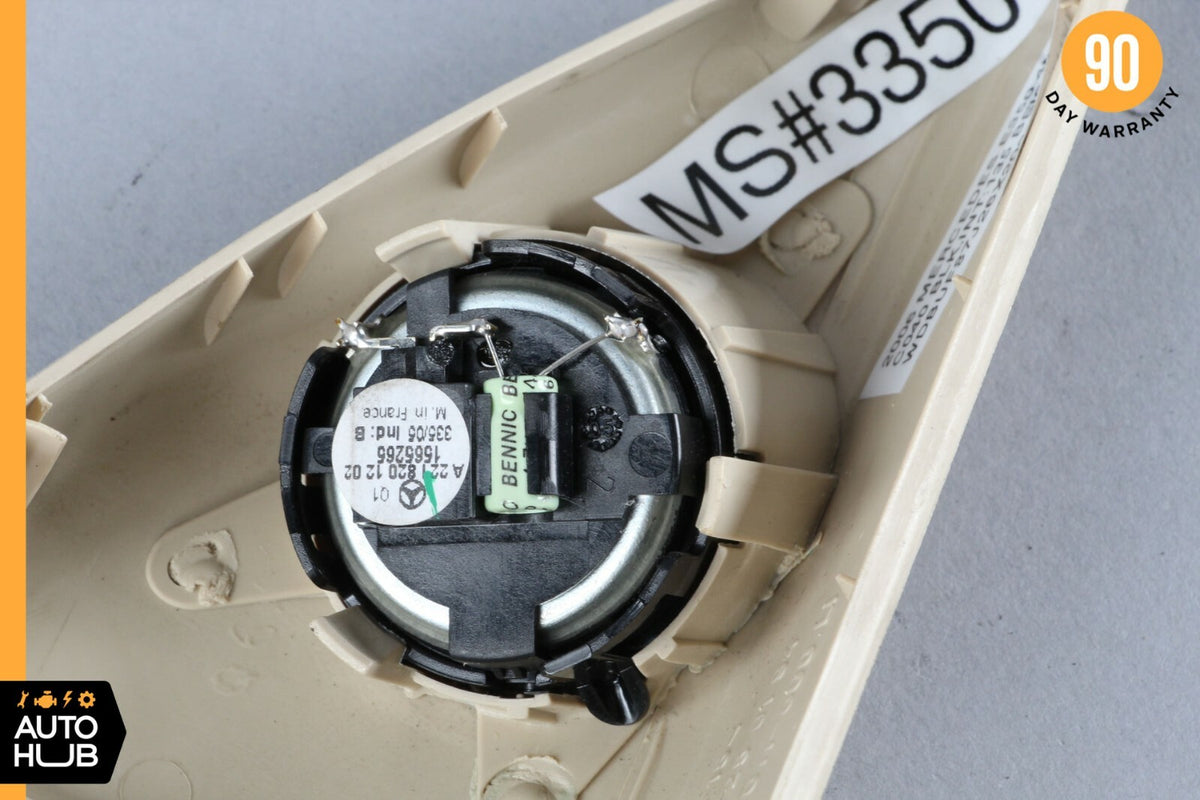 03-06 Mercedes W211 E350 E500 E550 Front Left Tweeter Speaker Cover Beige OEM - photo 9