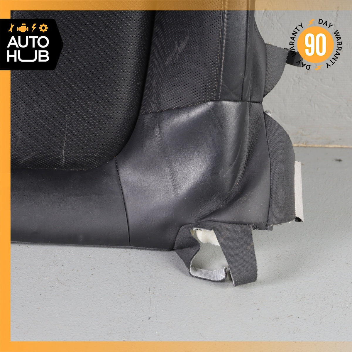15-18 Porsche Macan 95B Front Right Lower Bottom Seat Cushion Leather Black OEM - photo 5