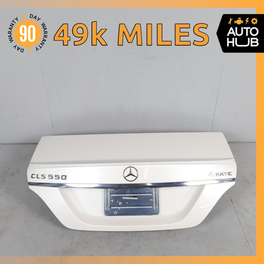 12-18 Mercedes W218 CLS550 CLS400 Trunk Lid Panel Assembly Diamond White OEM - photo 1