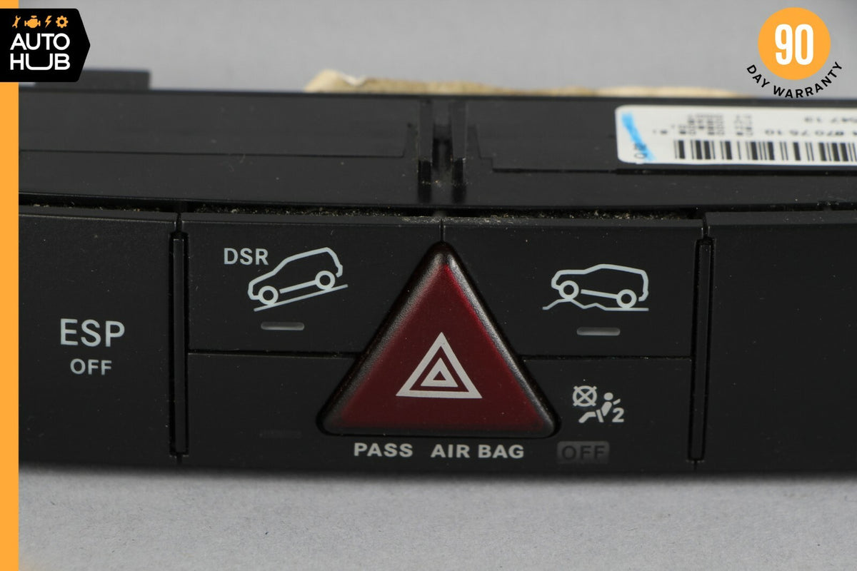 06-12 Mercedes W164 ML320 GL450 Dash Hazard Heated Seats ESP Control Panel OEM - photo 4