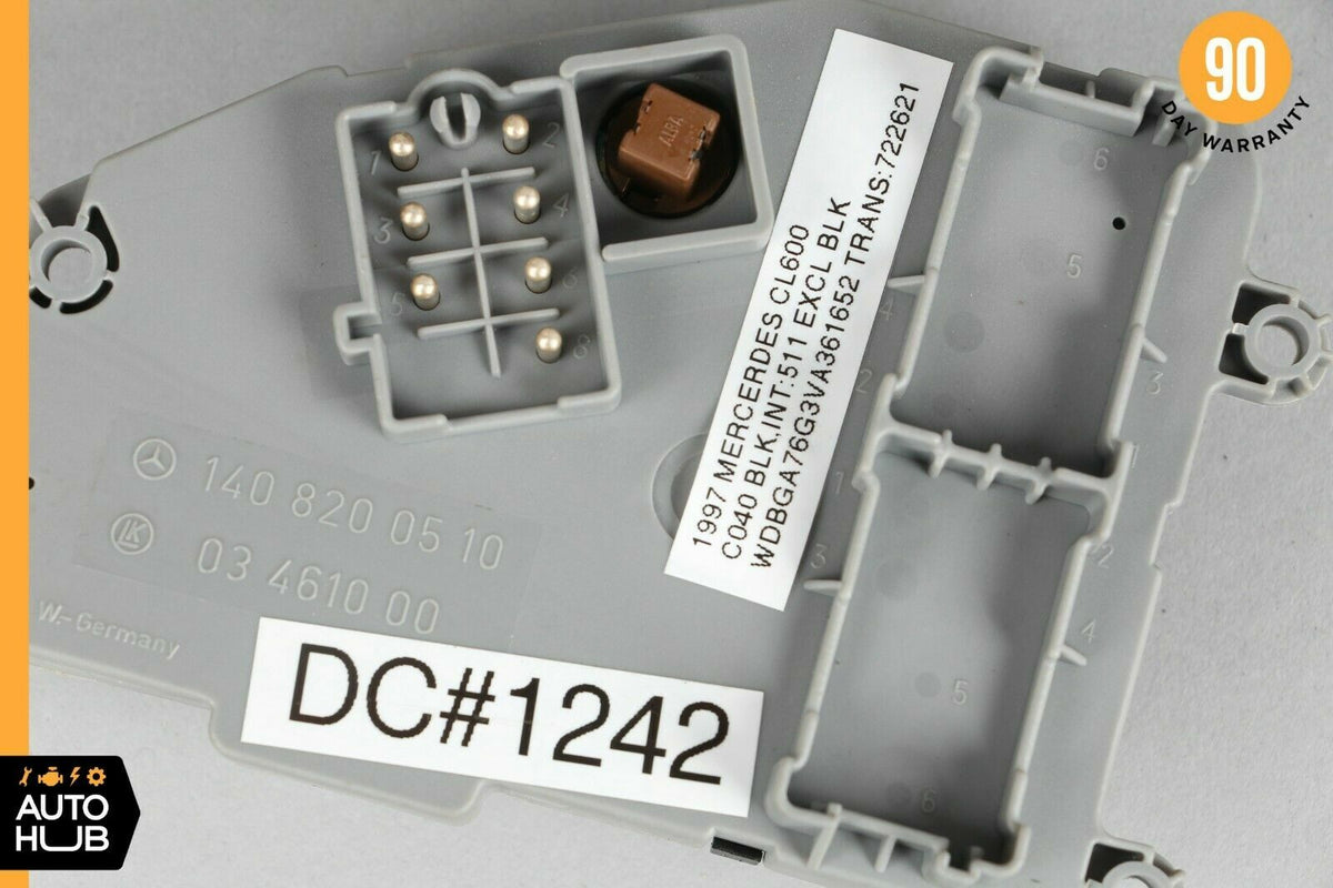 92-99 Mercedes W140 CL600 300SD Front Left Driver Seat Control Adjustment Switch - photo 10