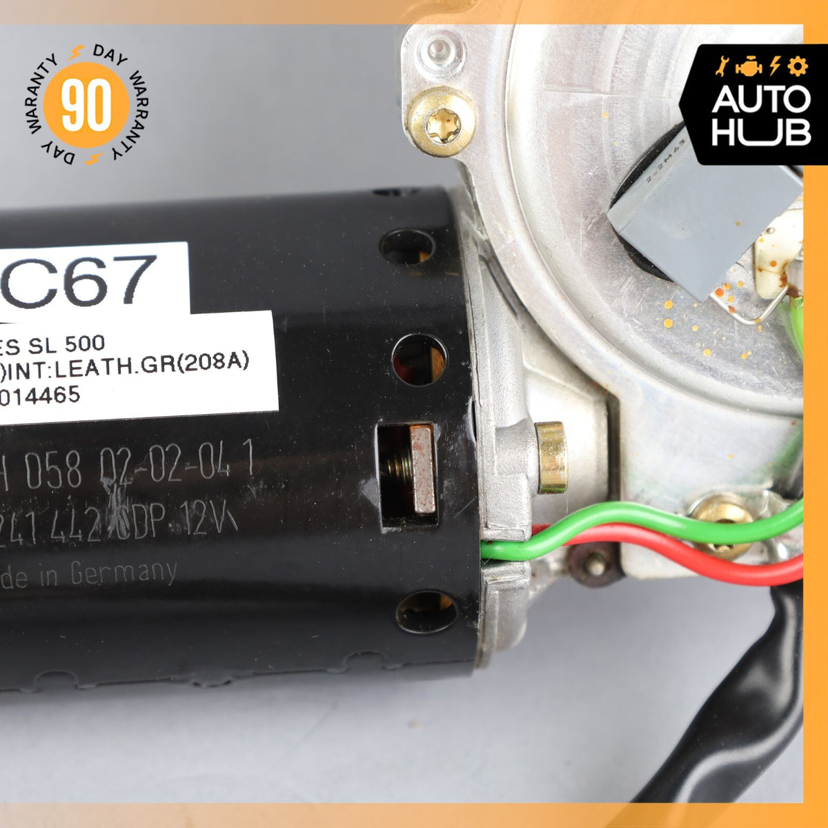 03-12 Mercedes R230 SL500 SL550 SL600 SL55 AMG Windshield Wiper Motor OEM - photo 3