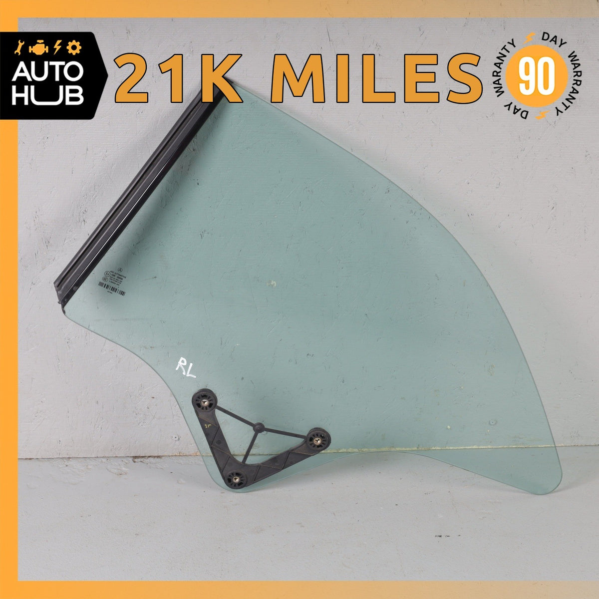 11-17 Mercedes W207 E350 Convertible Rear Left Quarter Window Glass OEM 21k - photo 1