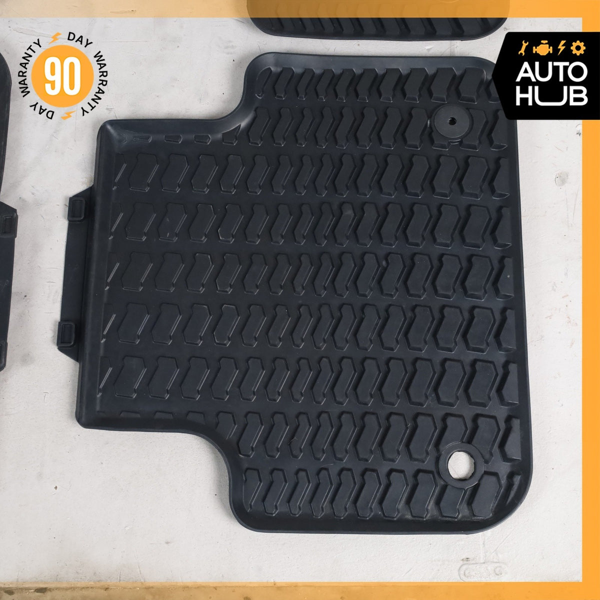 18-24 Audi 4M Q7 Front & Rear Floor Foot Mat Rubber Set OEM - photo 5