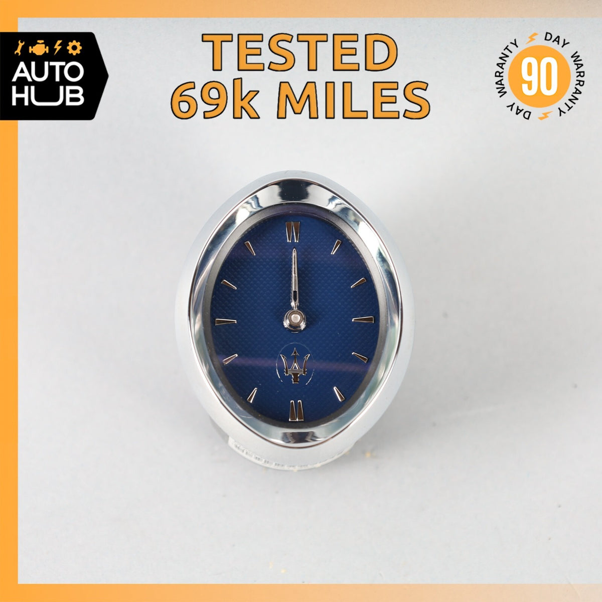 14-16 Maserati Quattroporte M156 Center Dashboard Analog Clock 670011361 OEM 69k - photo 1