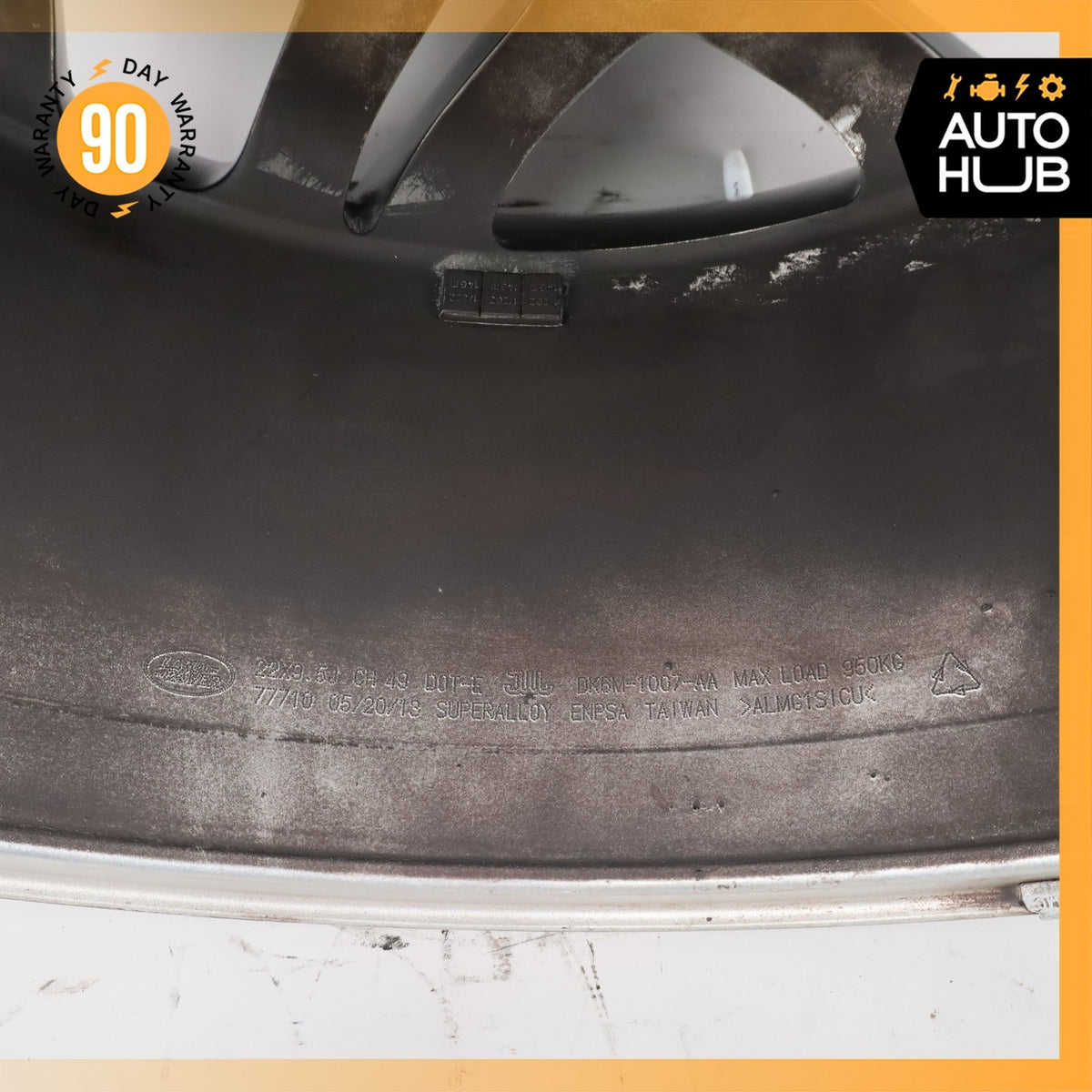 14-22 LR Range Rover Sport L494 Style 7 9.5 x 22 22" Wheel Rim Black OEM - photo 15