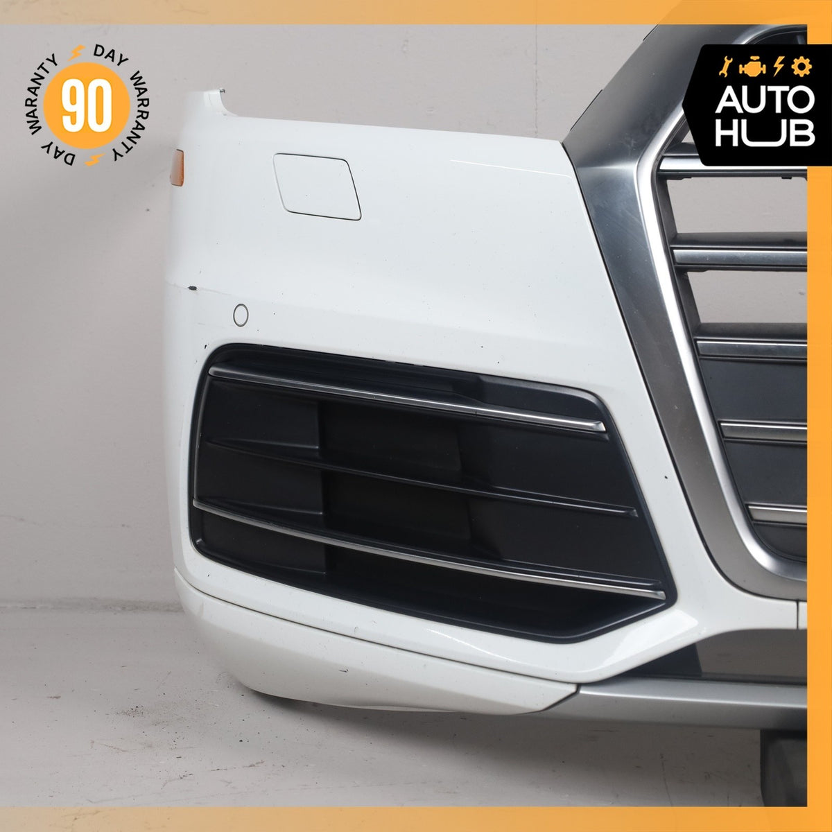 18-20 Audi FY Q5 Front Bumper Cover Assembly White OEM - photo 5