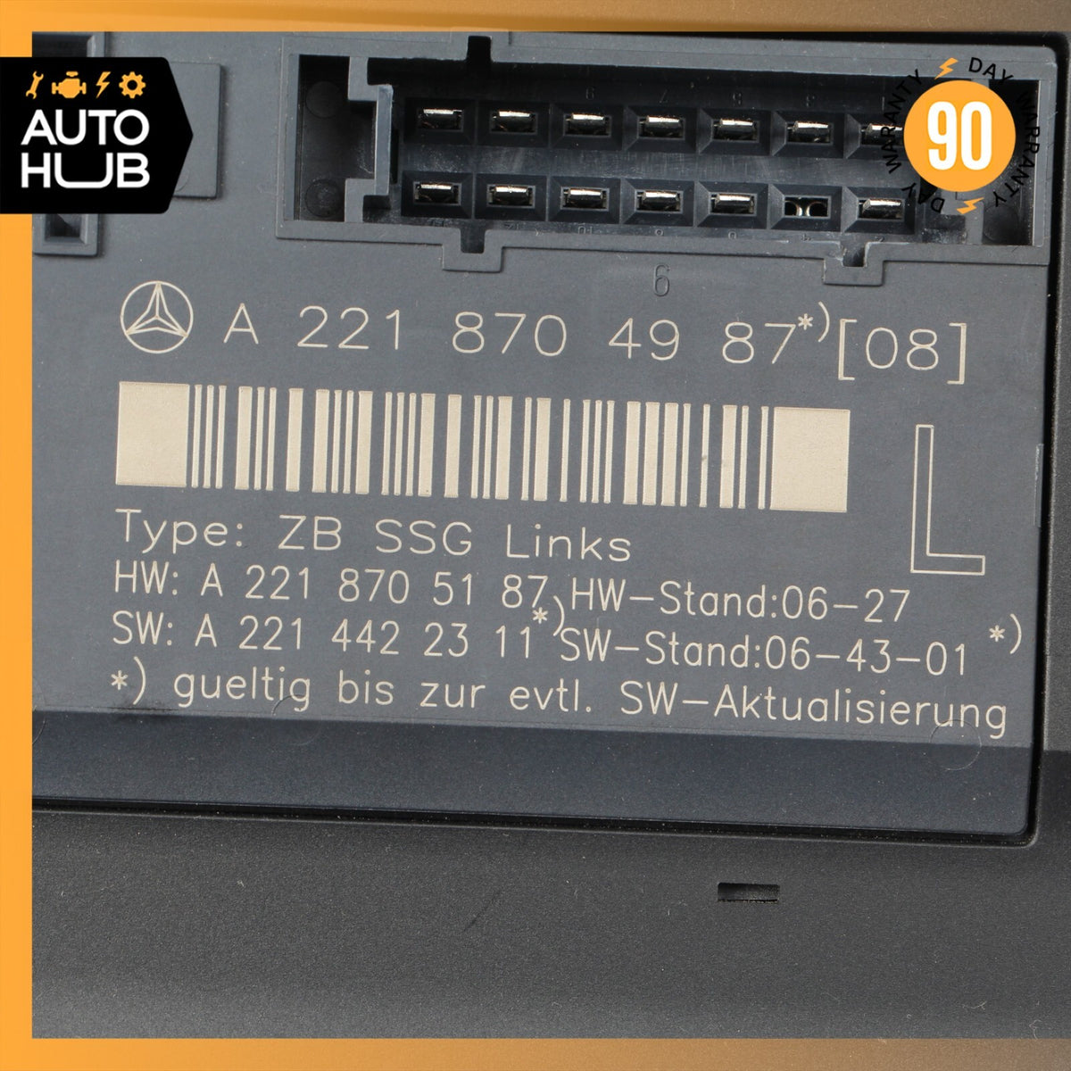 07-13 Mercedes W221 S550 S63 Front Left Driver Side Under Seat Control Unit OEM - photo 8