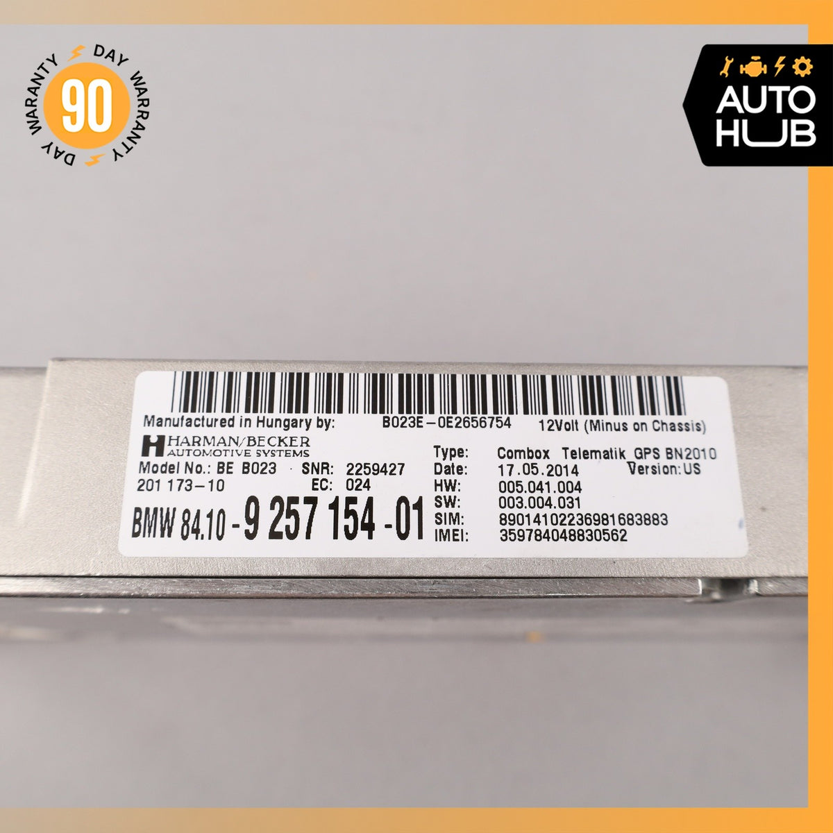 12-18 BMW F30 328i 320i 335i Telematics Bluetooth Communication Module OEM - photo 10