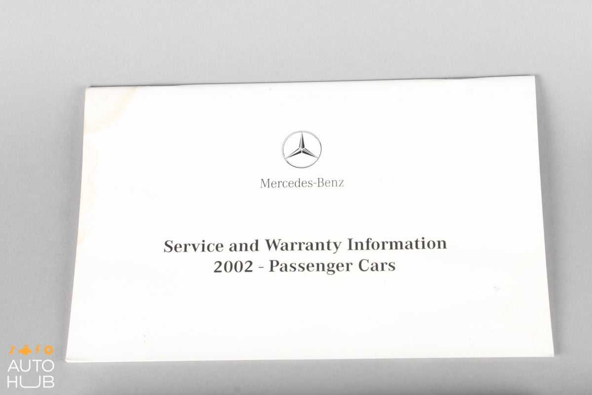 2002 Mercede-Benz W203 C320 Owner's Manual Book Assembly OEM - photo 4