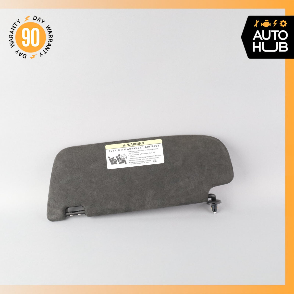 Mercedes W216 CL600 S63 AMG Right Side Sun Visor Shade Sunvisor Black Suede OEM - photo 5