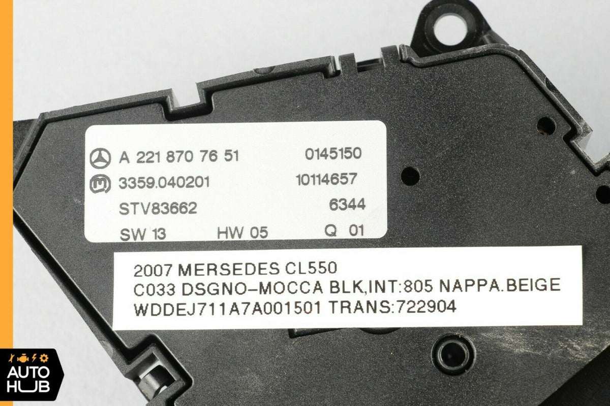 07-14 Mercedes W221 S550 CL550 Front Left Driver Seat Control Memory Switch OEM - photo 9
