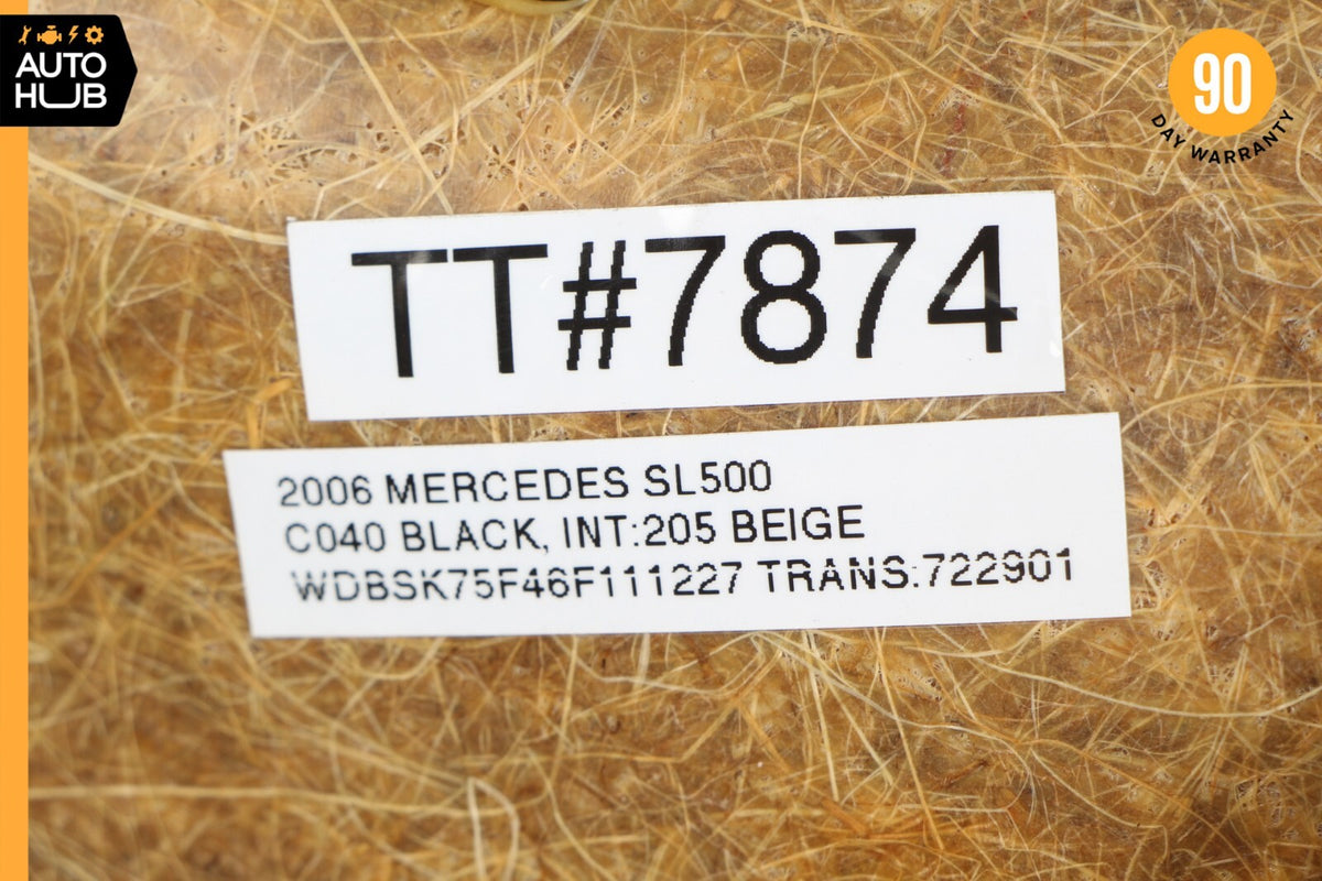 03-06 Mercedes R230 SL500 SL55 AMG Rear Right Side Interior Trim Panel Beige OEM - photo 11
