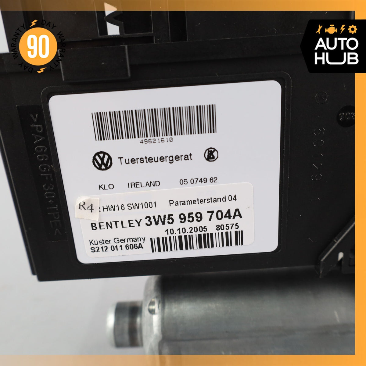 Bentley Continental Flying Spur Rear Right Quarter Window Regulator Motor 76k - photo 9