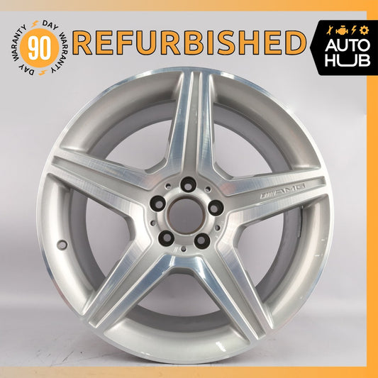 Mercedes W221 S550 CL550 AMG 9.5 x 19 19" Rear Wheel Rim Silver 2214016102 OEM - photo 1