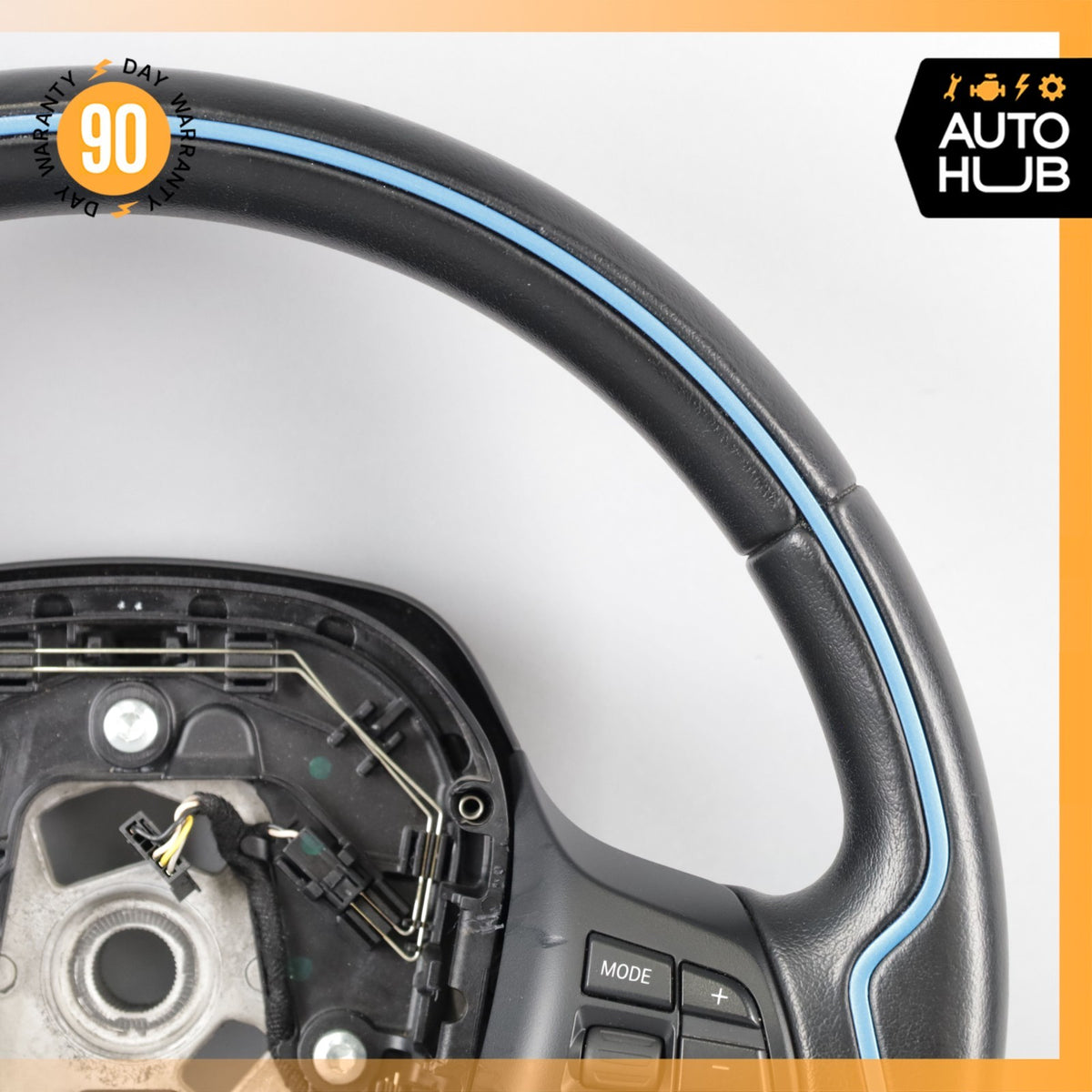 14-21 BMW i3 I01 Hybrid Steering Wheel Black 6870159 OEM - photo 3