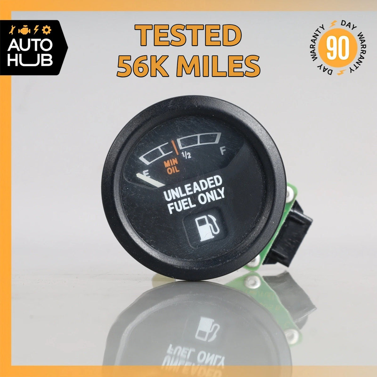 90-92 Bentley Eight Mulsanne Turbo Dashboard Fuel & Oil Level Gauge OEM 56k - photo 1