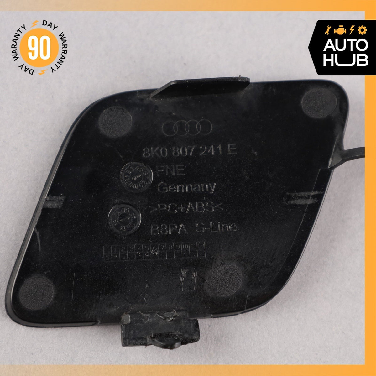 13-16 Audi B8.5 S4 Front Bumper Tow Hook Eye Cap Blue OEM - photo 10