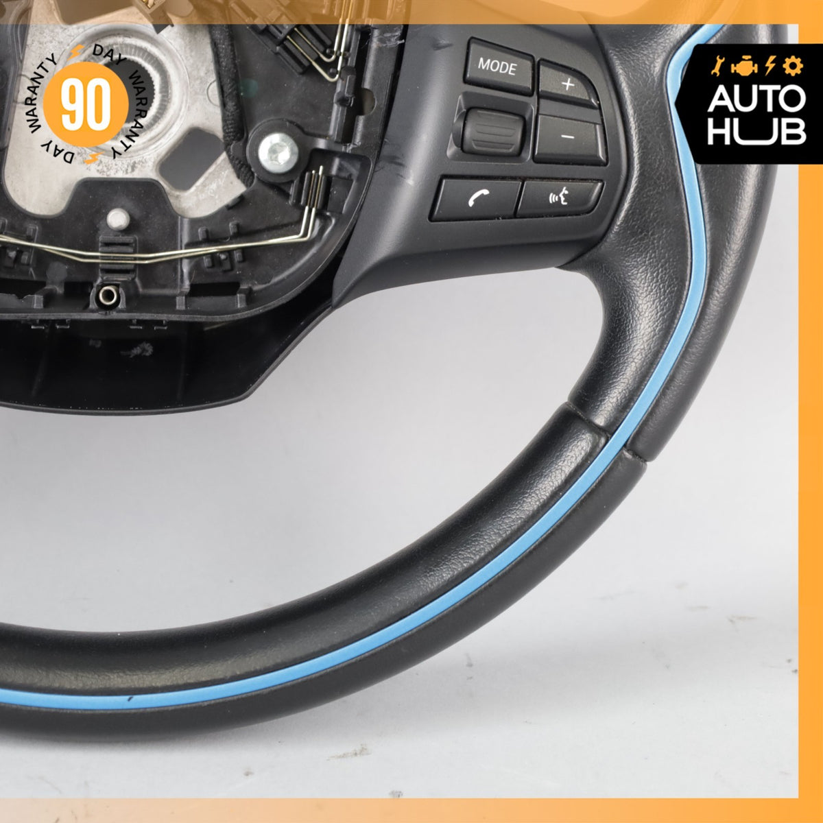 14-21 BMW i3 I01 Hybrid Steering Wheel Black 6870159 OEM - photo 4