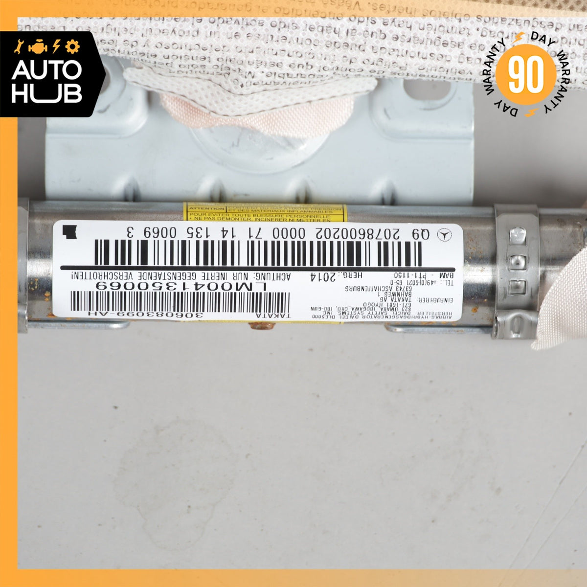 10-17 Mercedes W207 E350 E550 Coupe Roof Curtain Airbag Air Bag Right Side OEM - photo 16