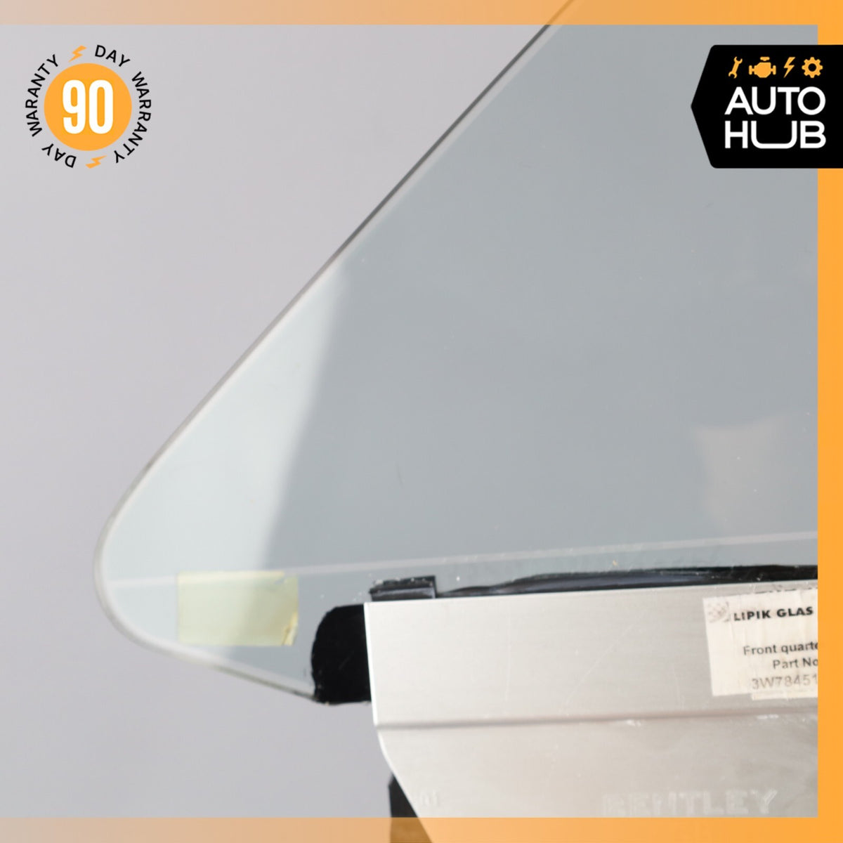 07-11 Bentley Continental GTC Front Left Side Door Vent Window Glass OEM - photo 3